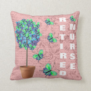 Coussin décoratif retiré de papillon d'infirmière