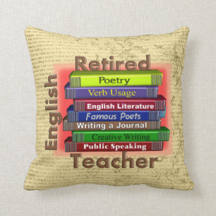 Coussin décoratif retiré de professeur d'Anglais