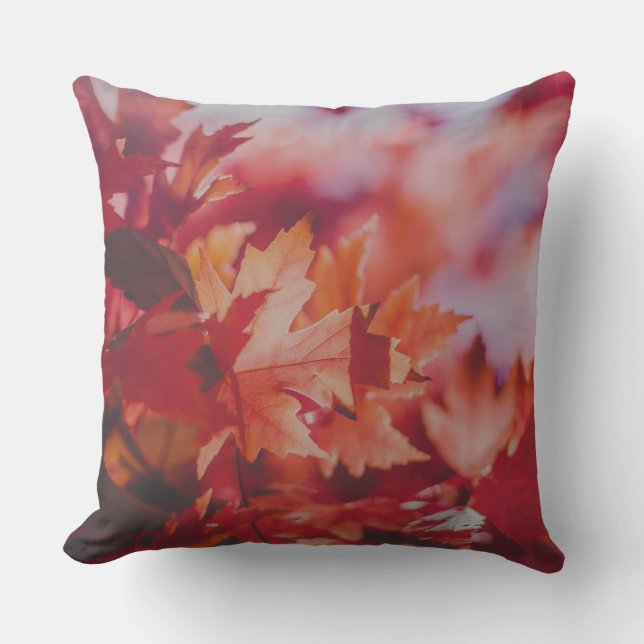 Coussin décoratif Rêverie Érable Rouge (Recto)