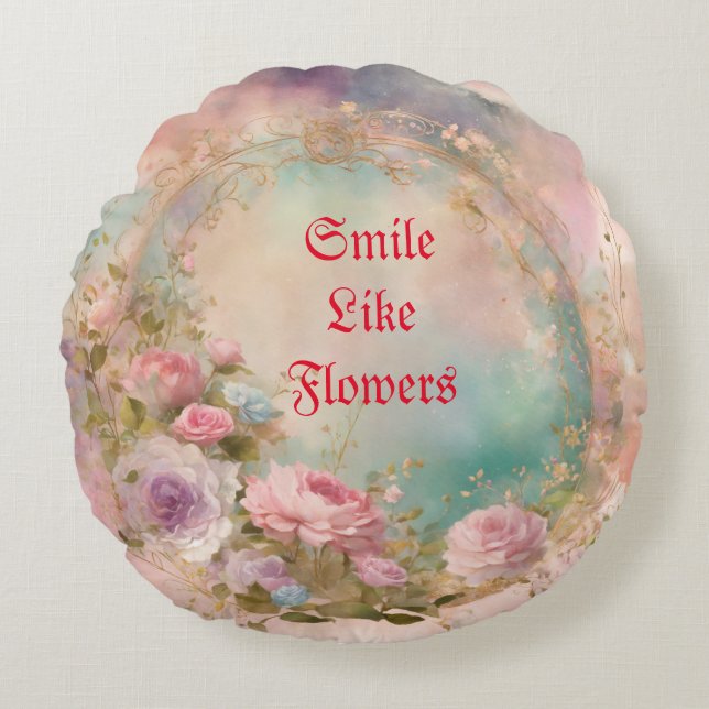 Coussin décoratif rond (Devant)