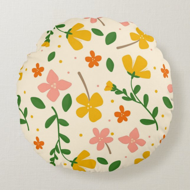 Coussin décoratif rond (40,6 cm) (Devant)