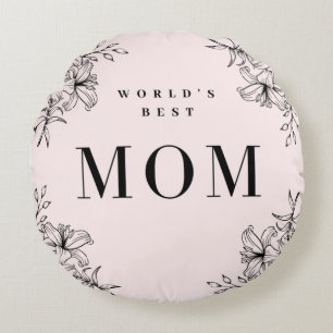 Coussin décoratif rond (40,6 cm)