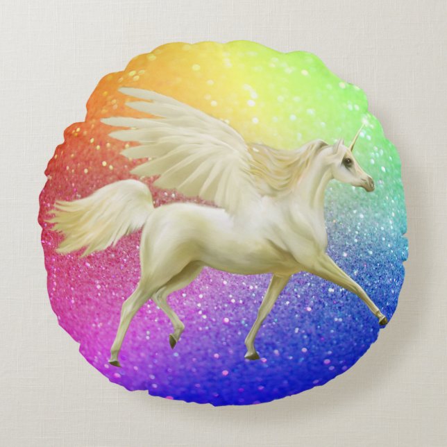 Coussin décoratif rond (40,6 cm) (Devant)