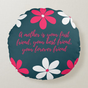 Coussin décoratif rond (40,6 cm)