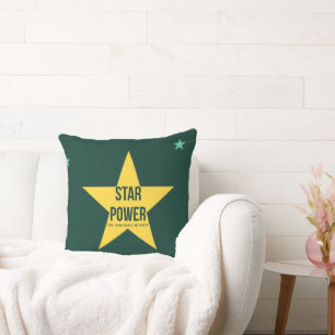 Coussin décoratif Star Power — Rétro 90s 