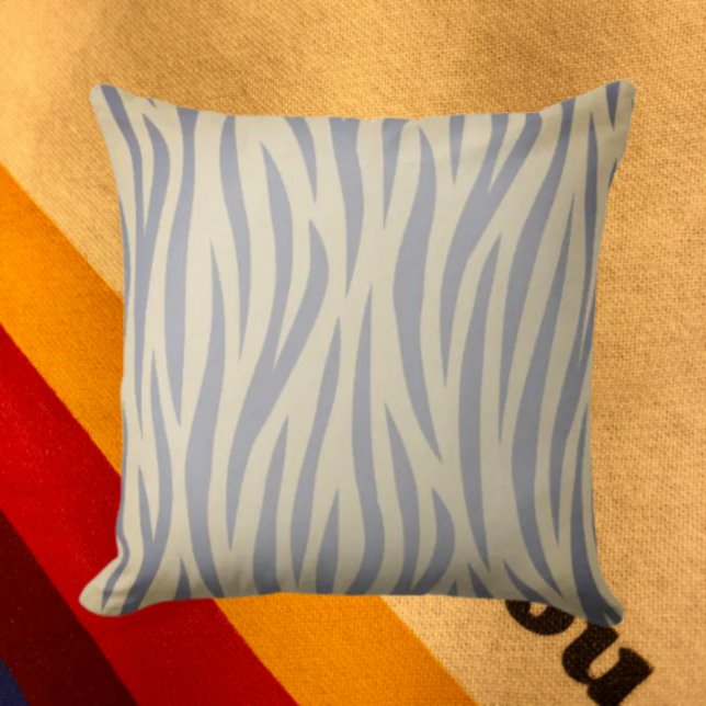 Coussin décoratif Tan et noir à rayures zébrées (Créateur téléchargé)