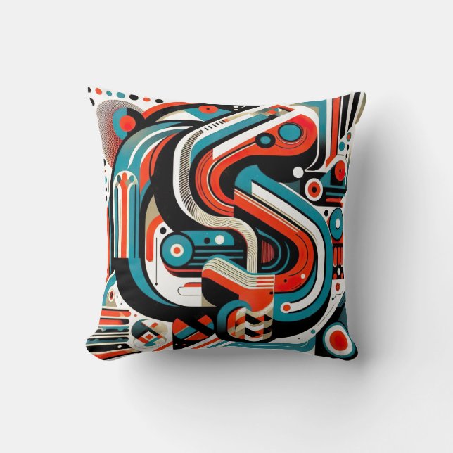 Coussin décoratif tech throw pillow (Front)