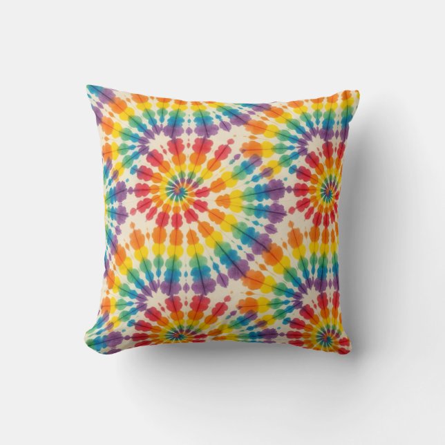 Coussin Décoratif Tie Dye Psychedélique | Coussin  (Recto)