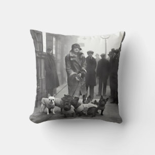 Coussin décoratif vintage pour promeneur de bouled