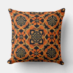 Coussin Décoration Cosy Vintage Multicolore Marron Rétro