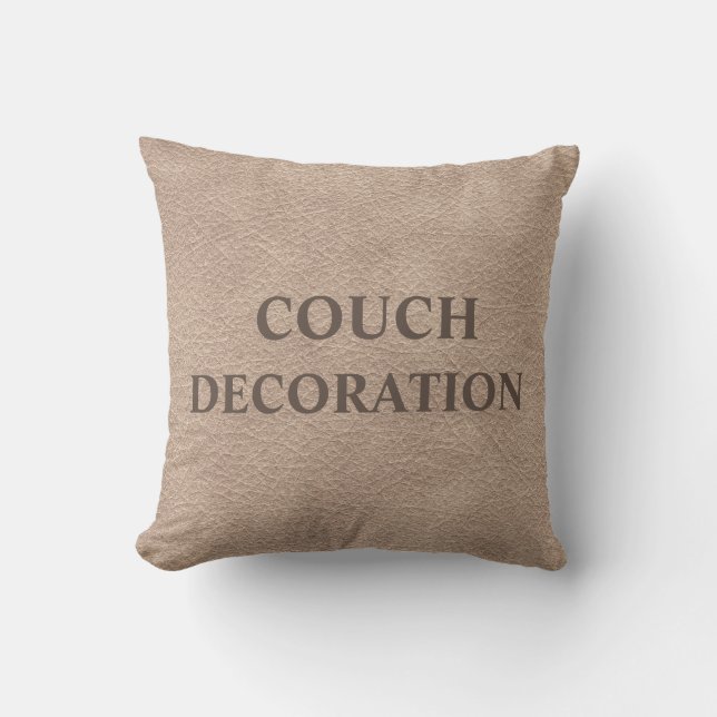Coussin Décoration de canapé en cuir (Recto)