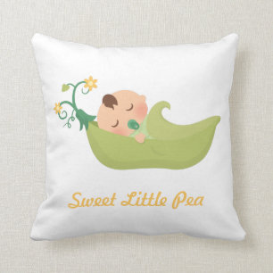 Coussin Décoration de chambre de bébé garçon Sweet Pea in