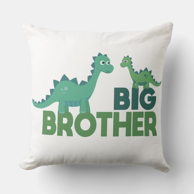 Coussin Décoration de la chambre des garçons de dinosaures (Recto)