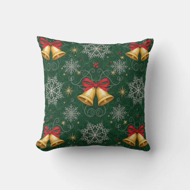 Coussin Décoration de la cloche de Noël (Recto)