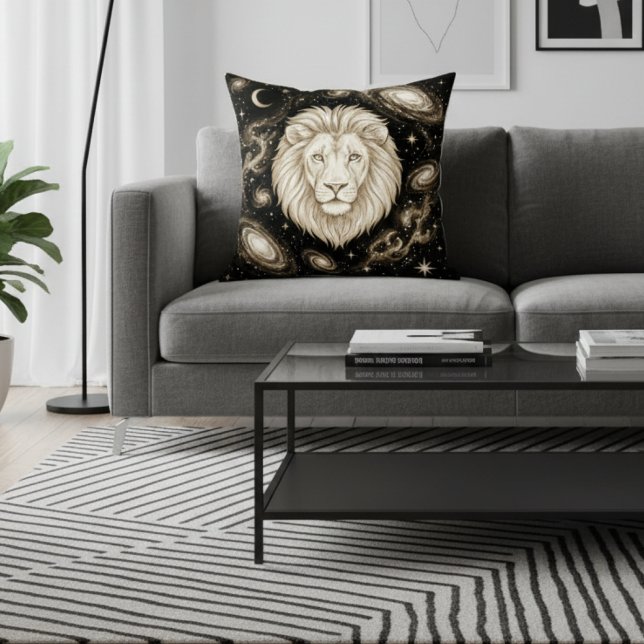 Coussin Décoration de maison Galaxy Leo Zodiaque Céleste (Créateur téléchargé)