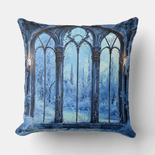 Coussin Décoration de maison pour paysage hivernal gelé