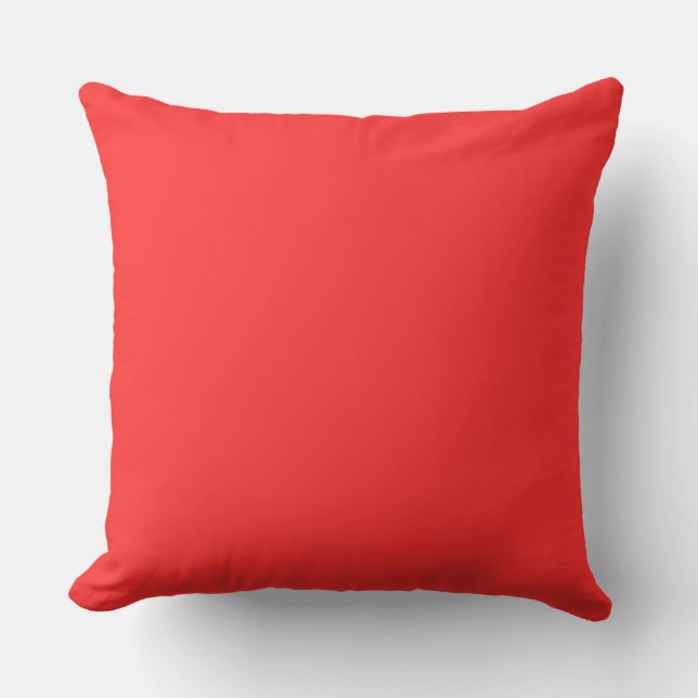 Coussin Décoration de maison réversible rouge et noir (Recto)