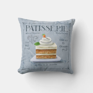 Coussin Décoration d'oreiller d'art de pâtisserie français