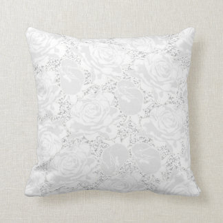 Coussin Décoration élégante des Roses blanches
