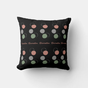 Coussin décoration moderne points forme motif abstrait
