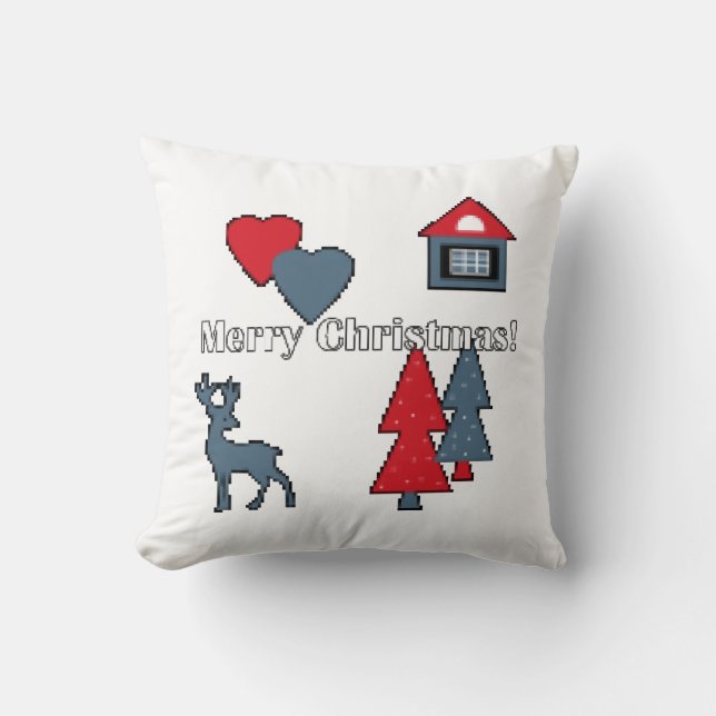 Coussin Décorations de Noël (Recto)