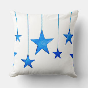 Coussin Décorations de Noël Bleues