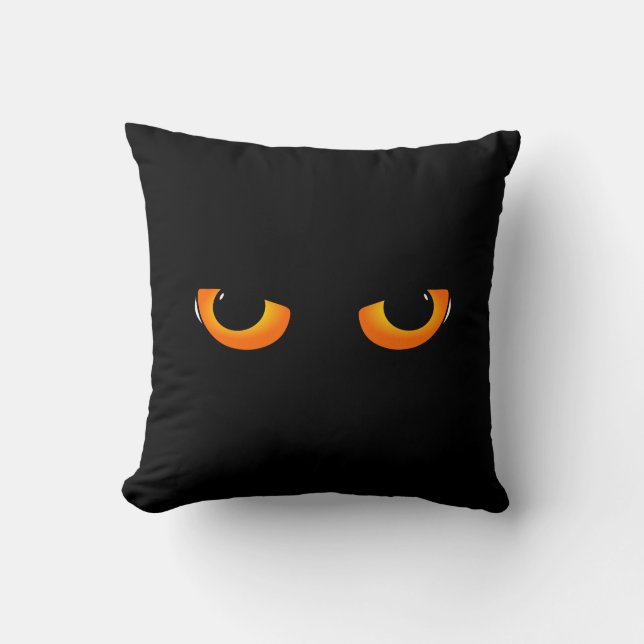 Coussin Décorations d'Halloween de chats noirs (Recto)