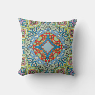 Coussin Decorative hand drawn seamless pattern. Colorful a
