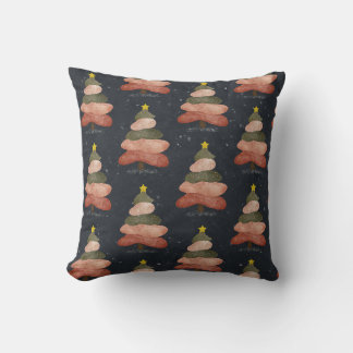 Coussin Decorativo del árbol de Navidad de medianoche