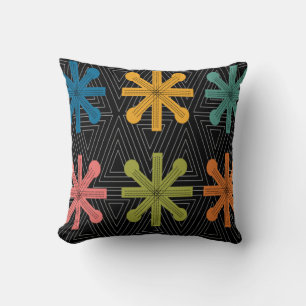 Coussin Découpe moderne de Starburst au milieu du siècle