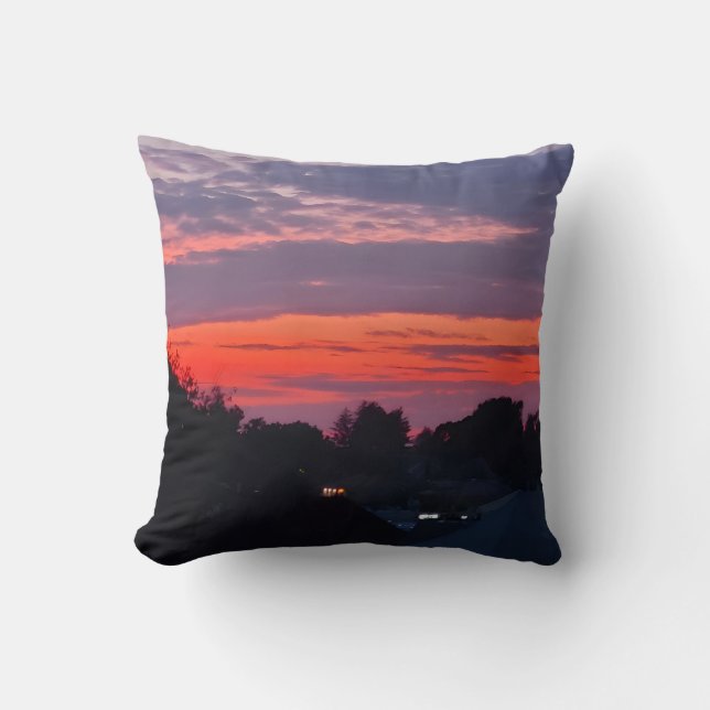 Coussin Découvrez la beauté du soleil couchant dans votre  (Recto)