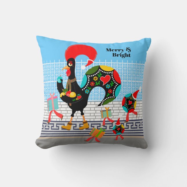 Coussin Défilé de Noël de la fête des costumes portugais (Recto)