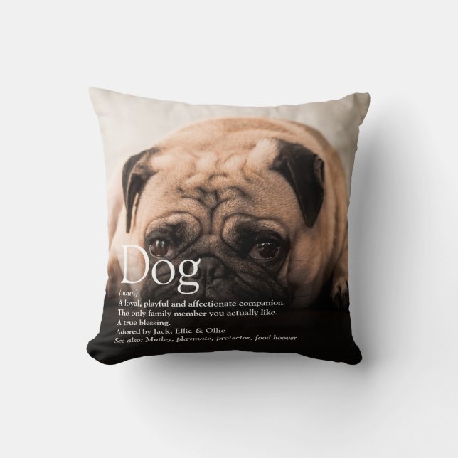 Coussin Définition de votre animal de compagnie photo (Recto)