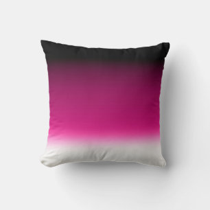 Coussin Dégradé blanc rose burgundy