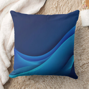 Coussin dégradé de couleur bleu Cobalt Arts