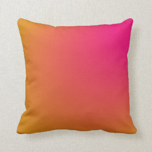 Coussin Dégradé rose et orange