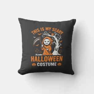 Coussin Déguisement drôle de Grim Reaper pour Halloween Ci