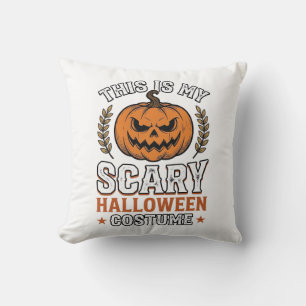 Coussin Déguisement Halloween Épouvantable Citrouille Vect