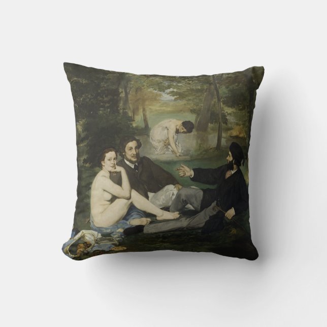 Coussin Déjeuner sur l'herbe by Edouard Manet (Recto)