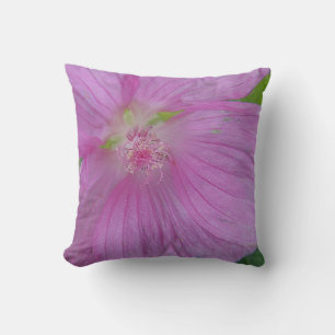 Coussin Dekokissen centre de floraison rose avec des