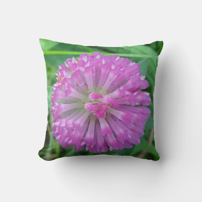 Coussin Dekokissen Kleeblüte en rose (Recto)