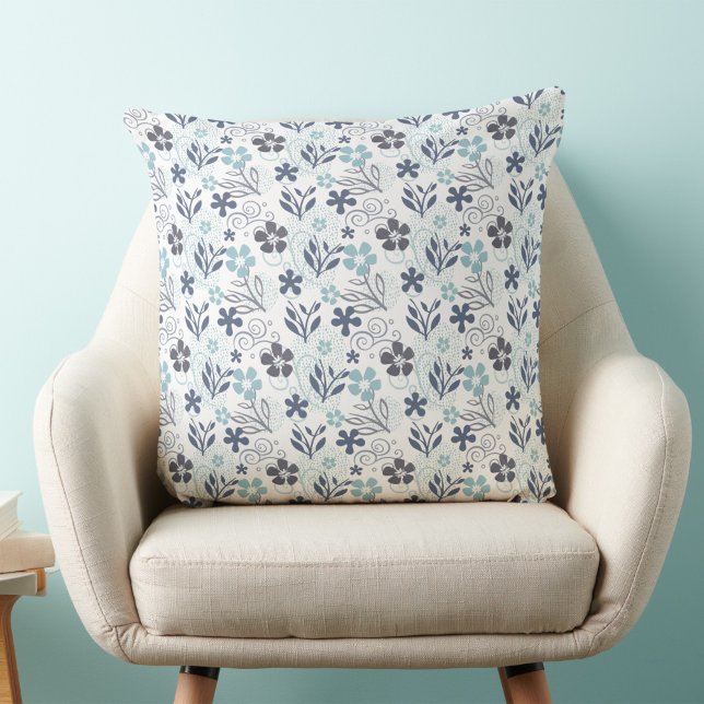 Coussin Dekokissen mit floralem Muster (floral throw pillow)