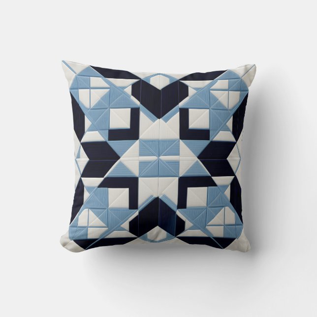 Coussin d'élégance géométrique (Recto)