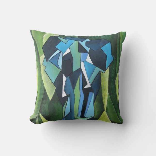 Coussin d'éléphant Abstrait (Recto)