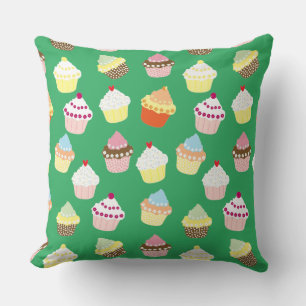Coussin Délicieux Cupcakes Décorés Anniversaire Jeu d'Orei