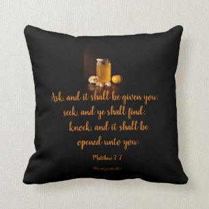 Coussin "Demandez, et il sera donné"