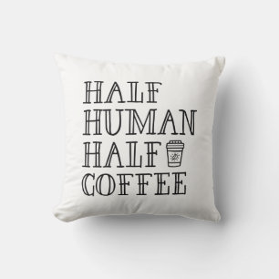 Coussin Demi-café humain