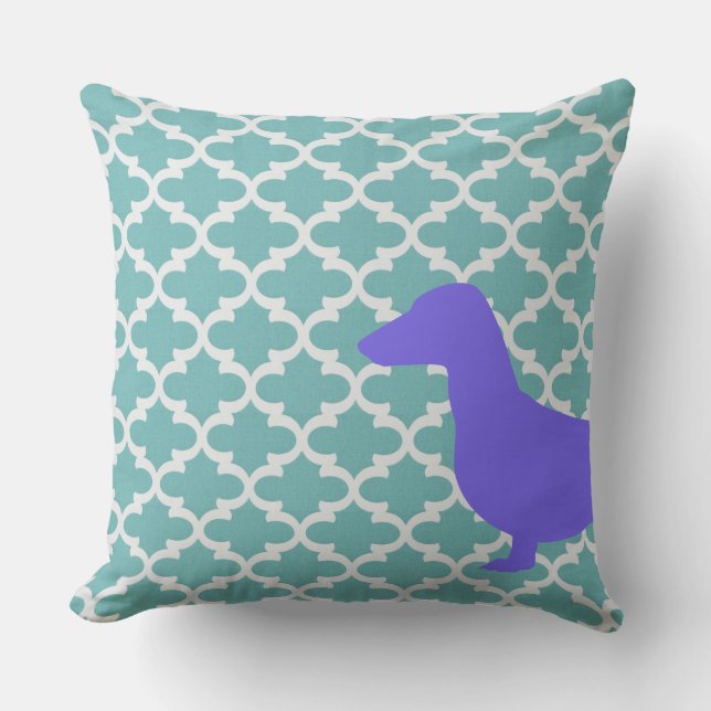 Coussin - Demi et Demi-Dachshund (Recto)