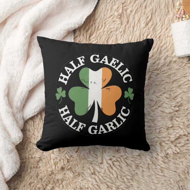 Coussin Demi-gaélique demi-ail irlandais italien St. Patri (Couverture)