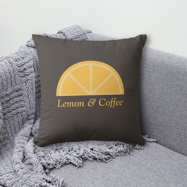 Coussin Demi-tranche de citron (Lemon Half-Slice Pillow)